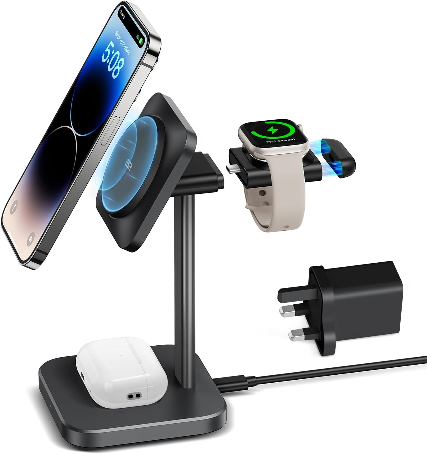 ESR 3-in-1 Wireless Charger – 7.5W MagSafe Charging