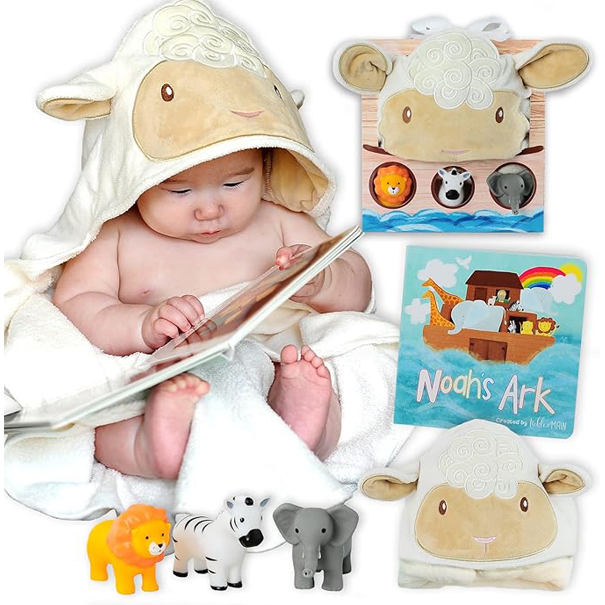 Noah's Ark 9-Piece Gift Set Bundle for Infants