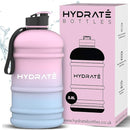 HYDRATE 1 Gallon Water Bottle – BPA-Free, Leakproof, Flip Cap, Cotton Candy, 128 oz