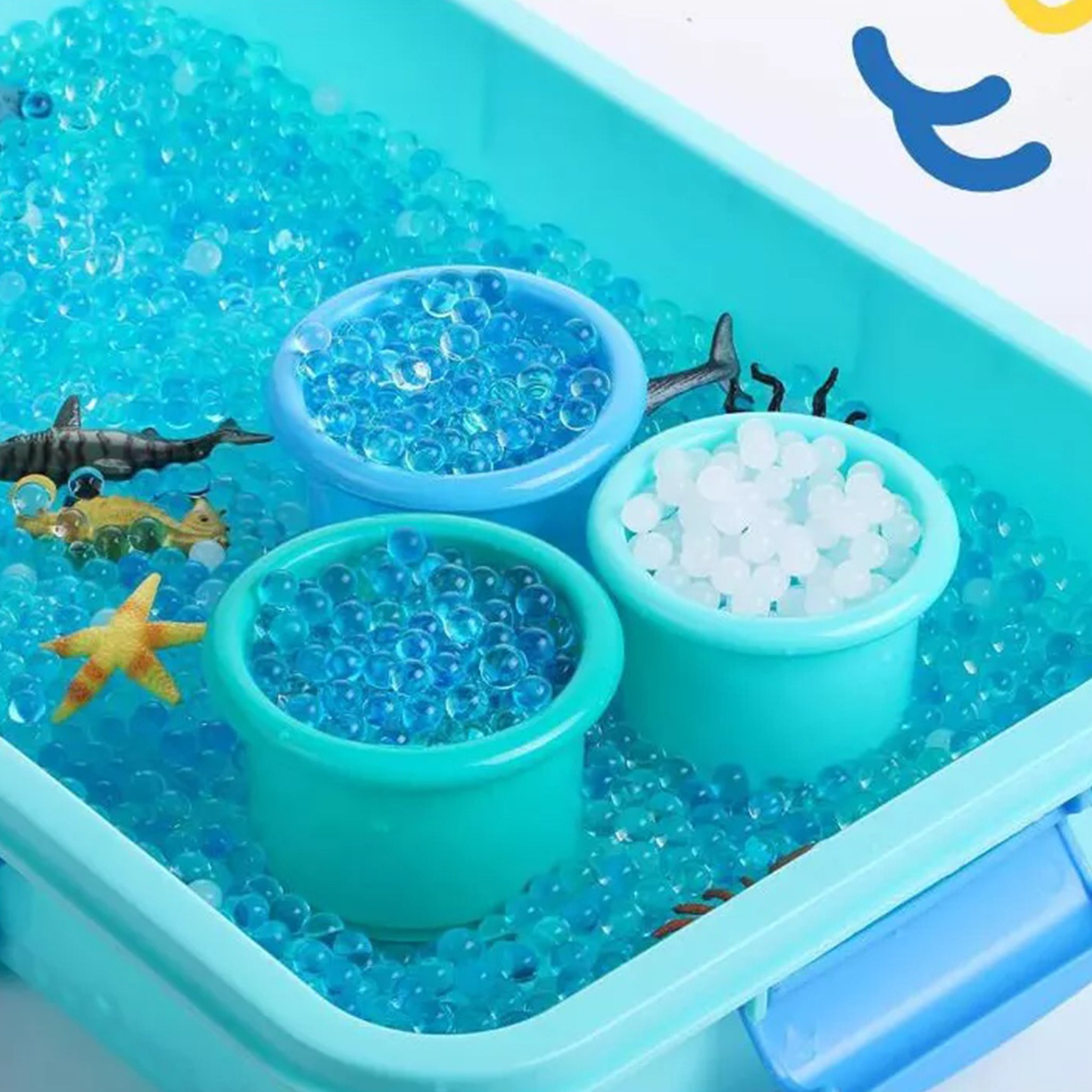 Dazmers 16oz Water Beads Sensory Toys Set w/Sea Animals