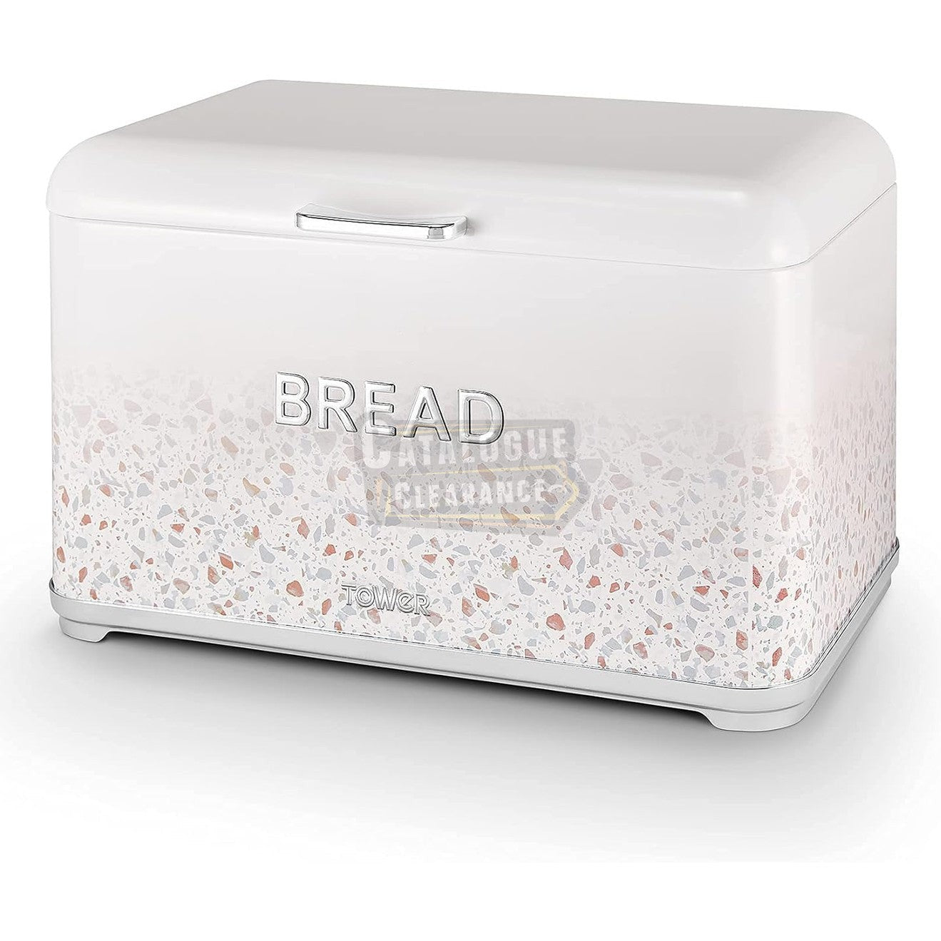 Tower T826150TAN Terrazzo Bread Bin in Tan, 13.5L