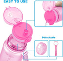 Baomy Sports Water Bottle 1Litre, Adults/Kids Water Bottle with Filter