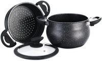 COUSCOUS 3-Piece Cushion Pot 11 L Steamer Steamer Induction Manty Cooker