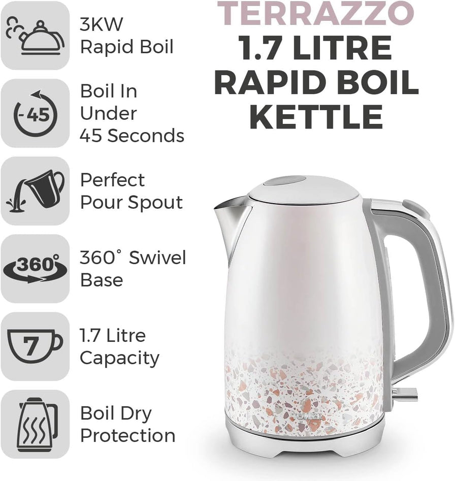 Tower Terrazzo 3KW 1.7L Kettle