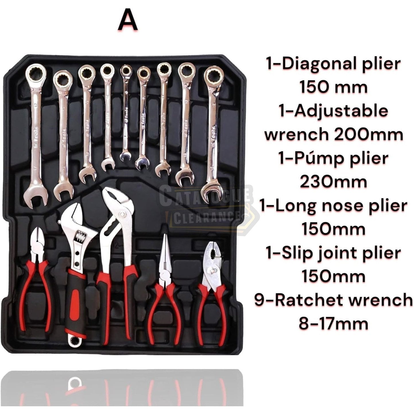 Premium 599 Piece Professional Aluminium Tool Box Set - With Wheels, Telescopic Handle, 4 Levels, Ring Ratchets, Socket Wrenches, Ratchets and Open-End Spanner