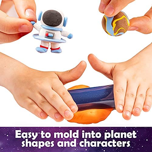 Original Stationery Mini Galaxy 3D Solar System Air Dry Clay Kit with All the Clay Colors You Need