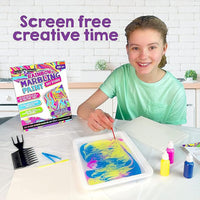 Rainbow Marbling Kit, to Make Marble Art and Craft Kids Will Love