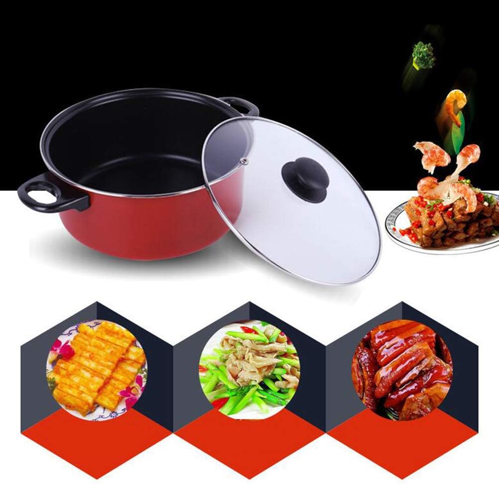 5 Pcs Carbon Steel Non-stick Cookware Set, Pots & Pans