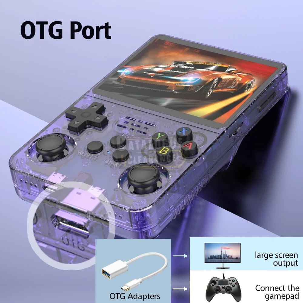 R36S Handheld Retro Game Console, 20,000+ Games, 3.5" IPS Screen