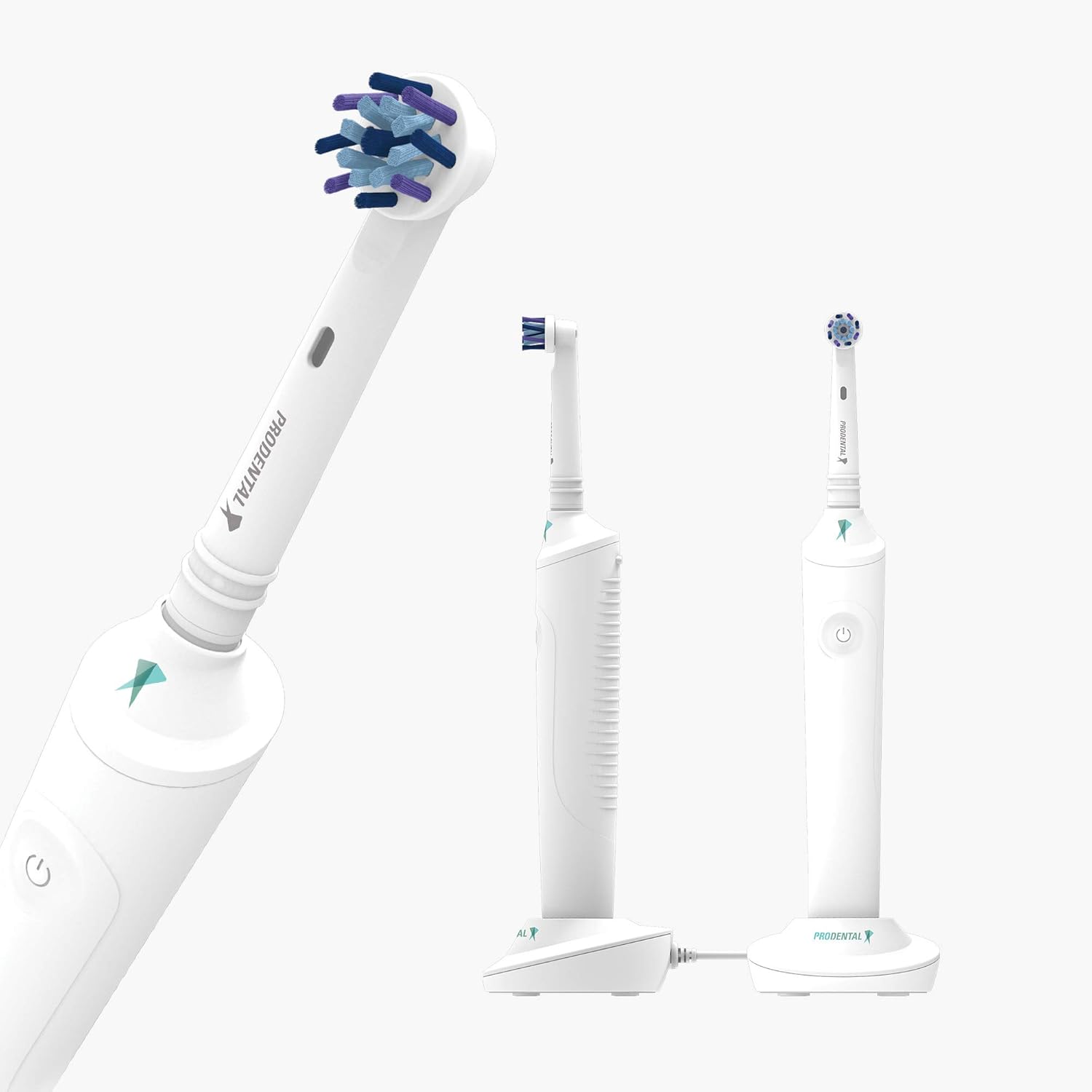 Pro Rotary R-150 Multi Action White Edition Electric Toothbrushes + 2 Brush Heads