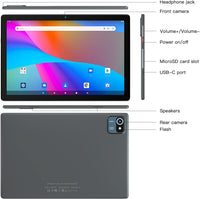 10.1" Android 12 Tablet – Quad-Core, 32GB Storage, 5000mAh Battery