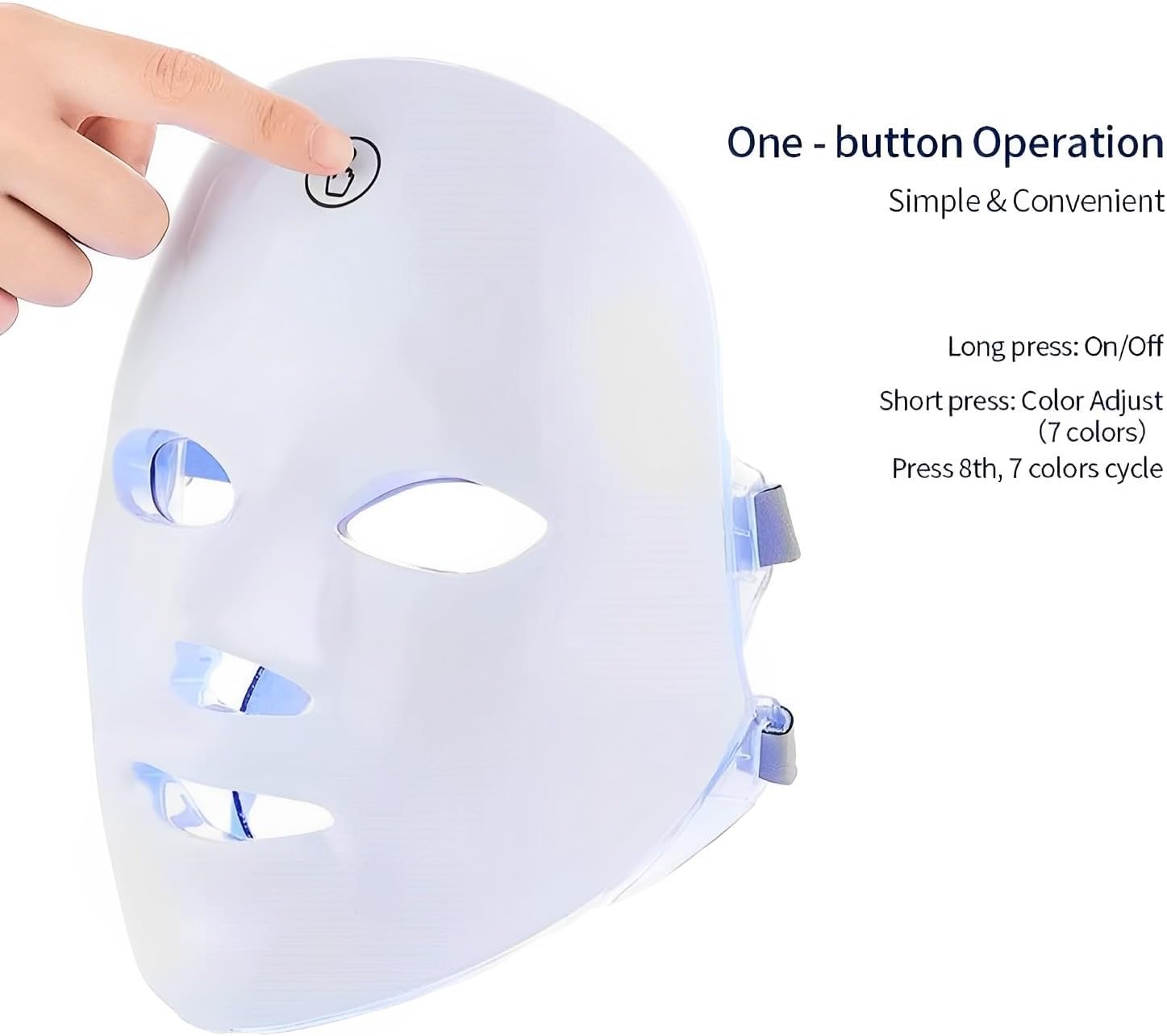 7-Color LED Light Therapy Face Mask – Anti-Aging & Skin Care Device