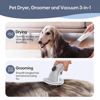 Ultenic P30 3-in-1 Pet Grooming Vacuum Kit – Vacuum, Brush & Dryer for Dogs and Cats