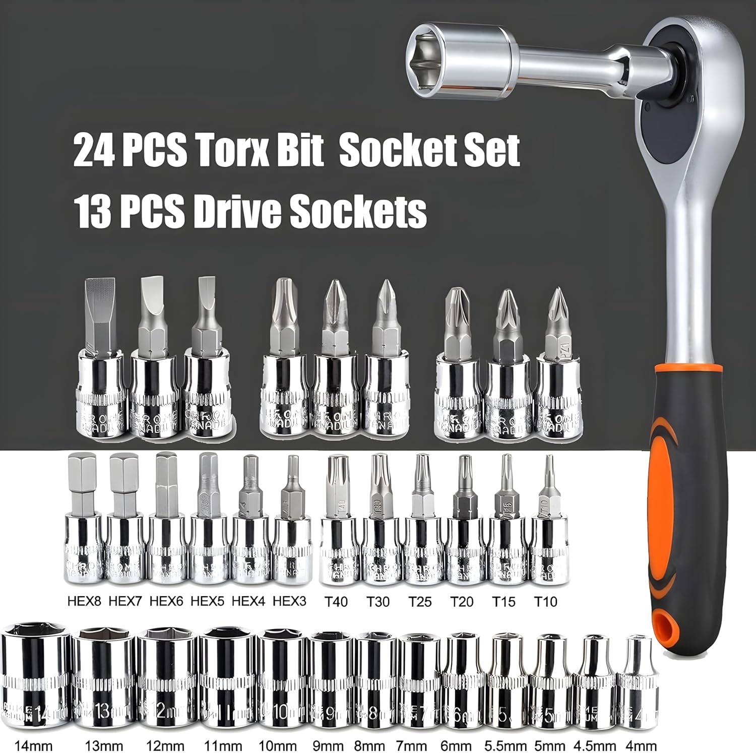 46 PCS SOCKET WRENCH SET