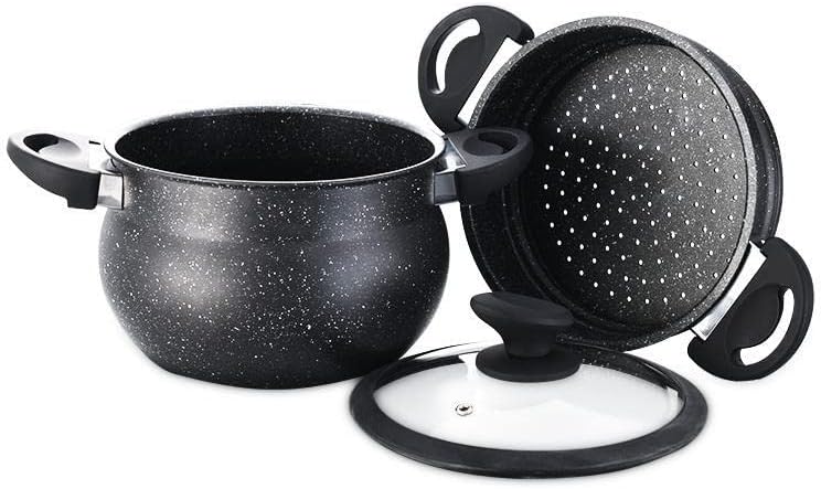 COUSCOUS 3-Piece Cushion Pot 11 L Steamer Steamer Induction Manty Cooker