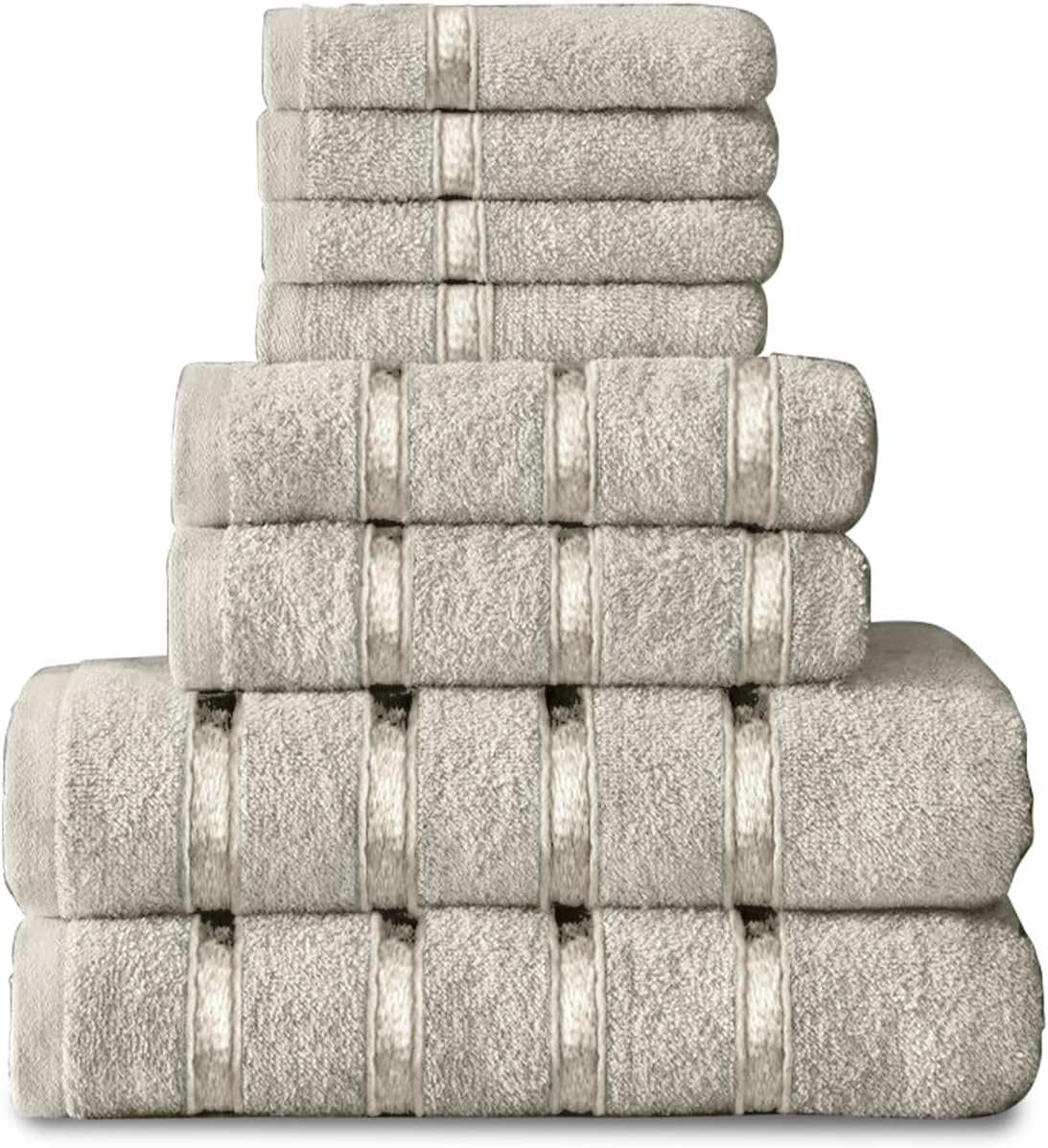 Gaveno Cavailia 8-Piece Egyptian Cotton Towel Set