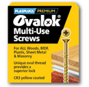 Plasplugs Ovalok Multi-Use Screws 4x40mm (200 Pack)