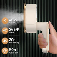 Portable 3-in-1 Travel Clothes Steamer & Iron